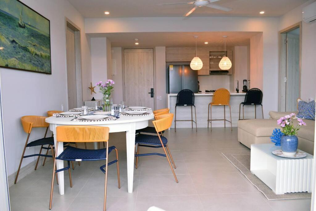 Lujoso Penthouse - Vista Al Mar - Playa Privada Cartagena Exterior foto